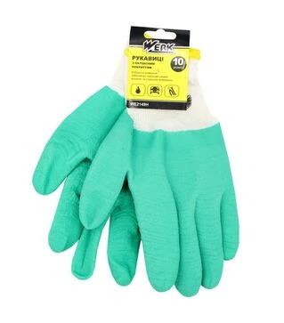 Перчатки WERK WE2149H с ребристым латексным покрытием (118876)