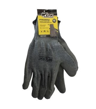 Перчатки трикотажные WERK WE2134Н с латексным покрытием (69936)