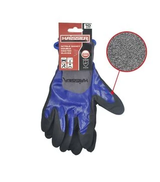 Рукавички HAISSER 211425 з подвійним нітриловим покриттям (129650)