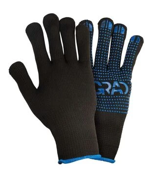 Перчатки трикотажные Grad, утепленные с точечным ПВХ покрытием, размер 10, 12 пар (9442345)