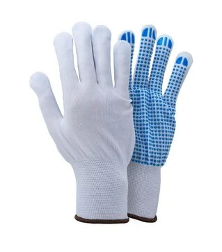 Перчатки трикотажные Sigma с точечным ПВХ покрытием, размер 8, 12 пар (9442411)