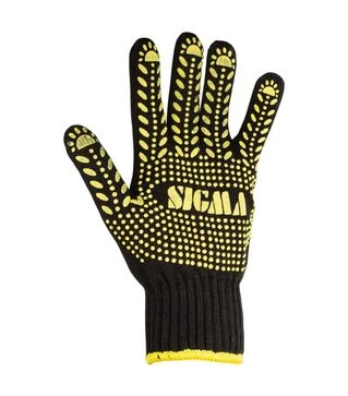 Рукавички трикотажні Sigma Універсал з точковим ПВХ покриттям, розмір 10, 12 пар (9442651)