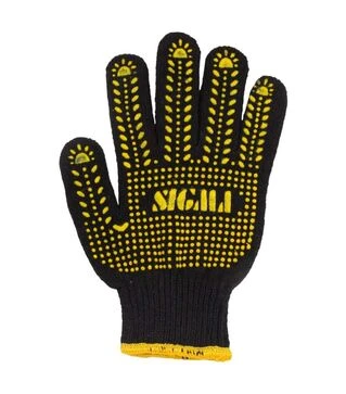 Рукавички трикотажні Sigma Універсал з точковим ПВХ покриттям, розмір 10, 12 пар (9442651)