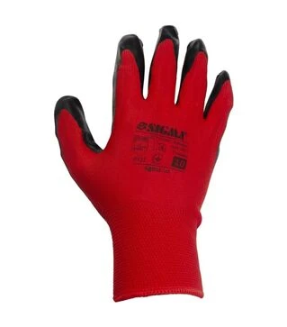 Рукавички трикотажні Sigma з частковим нітриловим покриттям, розмір 10, 12 пар (9443471)