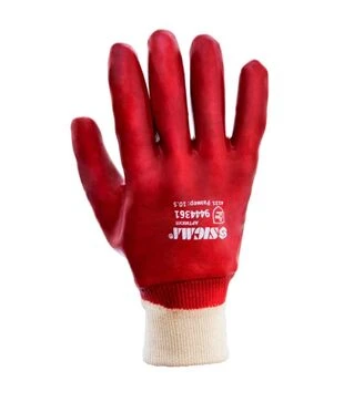 Рукавички трикотажні Sigma з повним ПВХ покриттям, розмір 10 (9444361)