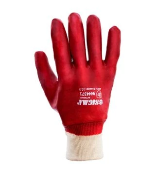 Перчатки трикотажные Sigma с полным ПВХ покрытием, размер 10, 12 пар (9444371)