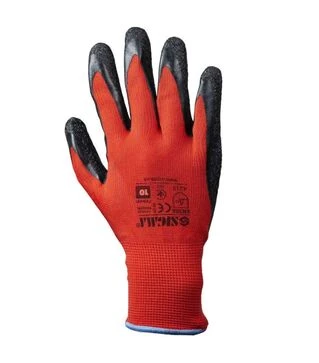 Рукавички трикотажні Sigma з частковим латексним спіненим покриттям, розмір 10 (9445581)