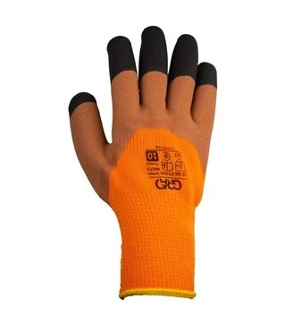 Рукавички трикотажні Grad утеплені, з частковим латексним покриттям, розмір 10, 12 пар (9445715)