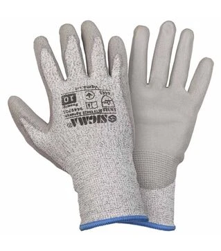 Перчатки антипорез Sigma с частичным ПУ покрытием (9449701)