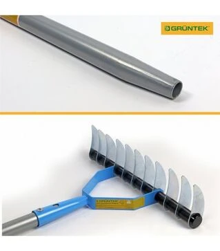 Грабли фрезеровальные GRUNTEK Stingray односторонние, 32 см со стальной ручкой (295011032_S)