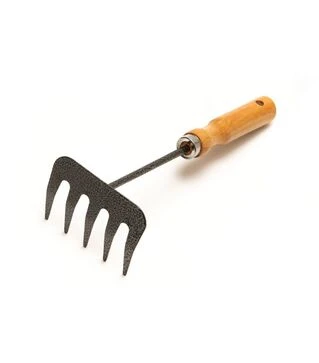 Граблі садові MASTERTOOL 255х95 мм з дерев&#039;яною ручкою (14-6191)