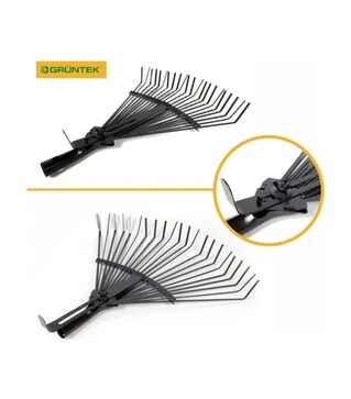 Граблі віялові GRUNTEK RS-31/47 сталеві регульовані, без ручки (295310470)