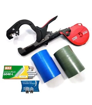 Степлер садовий MAX HT-R45C(RD) + скоби, стрічка 20 шт + ножі 2 шт