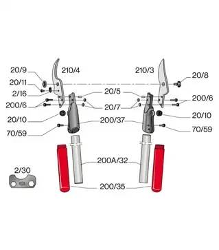 Контрлезо 210/4 для сучкоріза Felco 210