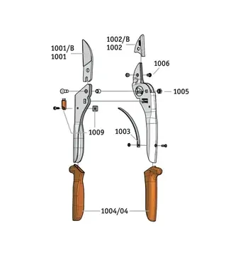 Ручки пластикові (пара) для секатора LOWE 1.104 (1004/04)