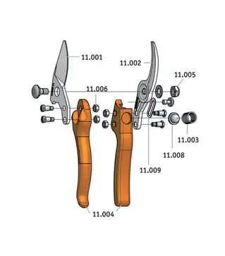 Ручки пластикові (пара) для секатора LOWE 11.104 (11004/04)