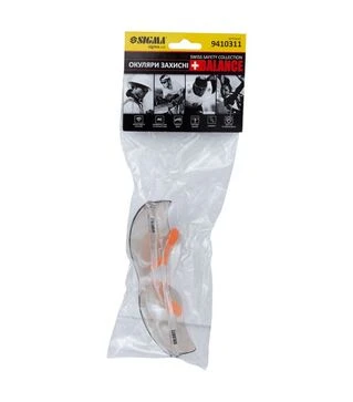 Очки защитные Sigma Balance anti-scratch, серебро (9410311)