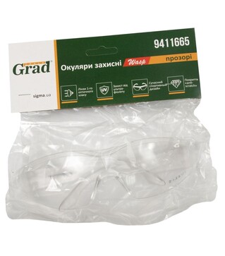 Окуляри захисні Grad Wasp anti-scratch прозорі (9411665)