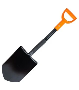 Лопата штыковая Flora с металлической ручкой 285×195×800мм, 1,6кг (5045224)