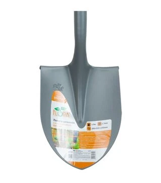 Лопата штикова Flora Американка  з пластиковою ручкою 295×220×1050мм, 1,9кг (5045754)