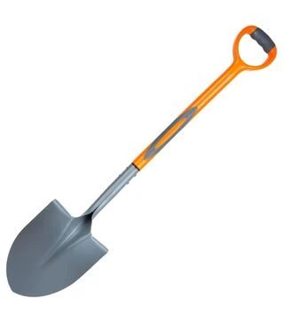 Лопата штикова Flora з пластиковою ручкою 290&times;210&times;1050мм, 1,9кг (5045834)
