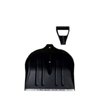 Лопата для снігу/зерна Grad Lite пластикова з оцинкованою планкою 490×495мм чорна (5049655)