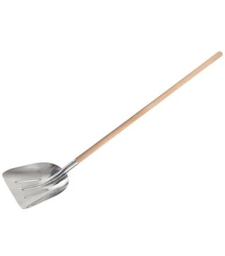 Лопата для снега/зерна Stocker 2479 алюминиевая, с деревянной ручкой