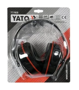 Наушники шумозащитные с защитными очками YATO, 23,9 дБ (YT-74636)