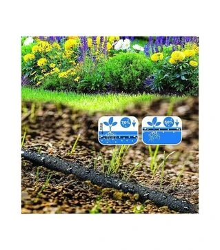 Шланг для крапельного поливу GRUNTEK, 1/2", 15 м, зі штуцером (296224015)