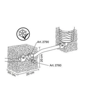 Зрошувач GARDENA OS140 висувний, осцилюючий (08223-20.000.00)