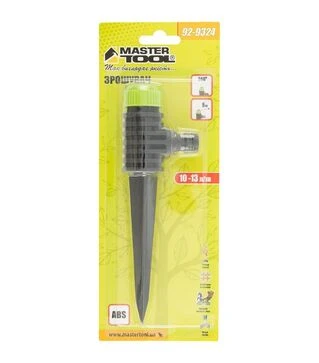 Зрошувач для поливу MASTERTOOL 1/2&quot; 360° 9 м, на ніжці (92-9324)