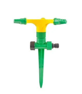 Зрошувач для поливу MASTERTOOL обертовий 3-ріжковий, 1/2&quot;, 12 м, на ніжці (92-9322)