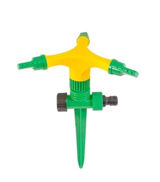 Зрошувач для поливу MASTERTOOL обертовий 3-ріжковий, 1/2&quot;, 12 м, на ніжці (92-9322)