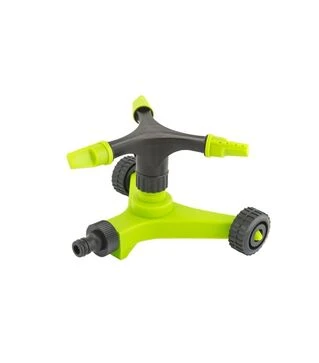 Ороситель для полива MASTERTOOL вращающийся 3-рожковый, 1/2&quot;, 12 м, на колесиках (92-9332)