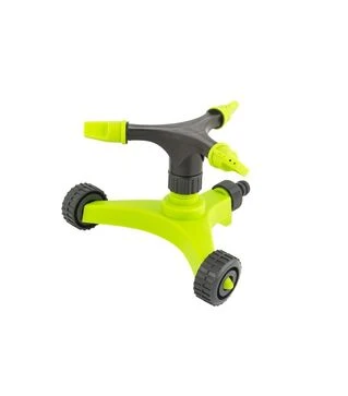 Ороситель для полива MASTERTOOL вращающийся 3-рожковый, 1/2&quot;, 12 м, на колесиках (92-9332)