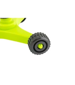 Ороситель для полива MASTERTOOL вращающийся 3-рожковый, 1/2&quot;, 12 м, на колесиках (92-9332)