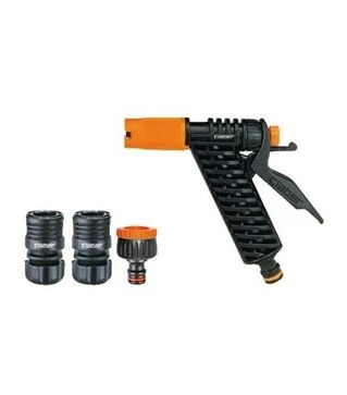 Пистолет-распылитель с аквастопом Claber для мойки авто + комплект соединителей (88210000)