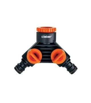 Распределитель 2-х канальный Claber 1/2&quot;-3/4&quot;В (85990000)