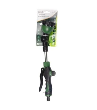 Пистолет-распылитель Grad, 9 режимов с удлинителем 400мм, поворотный, пластиковый (5012335)