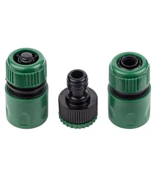 Набір для поливу Grad: пістолет-розпилювач 4 режими, 2 конектори &frac34;" + адаптер &frac12;-&frac34;" ABS (5012585)