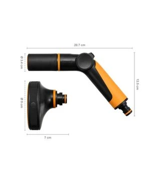Пістолет-розпилювач регульований Fiskars + мультифункціональна насадка (1065494)