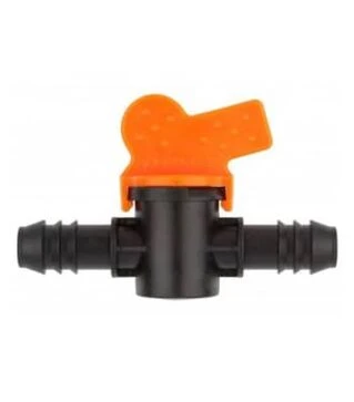 Кран проходной для капельной трубки EVCI PLASTIK 16 мм, 50 шт. (68638)