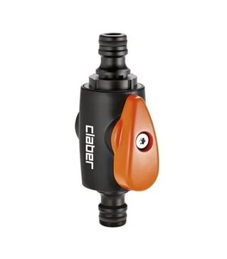 Адаптер двосторонній з краном Claber для конектора поливального шлангу (86110000)