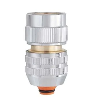 Коннектор Claber 1/2&quot;-5/8&quot; для поливочного шланга с системой аквастоп, металл (96110000).