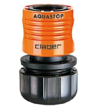 Коннектор Claber 3/4&quot; для поливочного шланга с системой аквастоп (86050000)