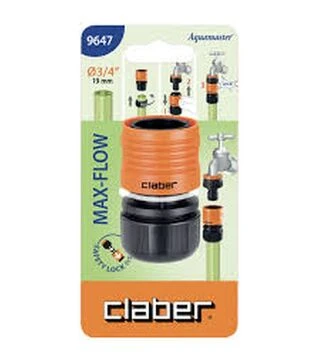 Коннектор Claber &quot;Максимальный поток&quot; 3/4&quot; для поливочного шланга (96470000)