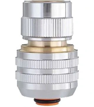 Коннектор Claber 3/4&quot; для поливочного шланга с системой аквастоп, металл (96140000).