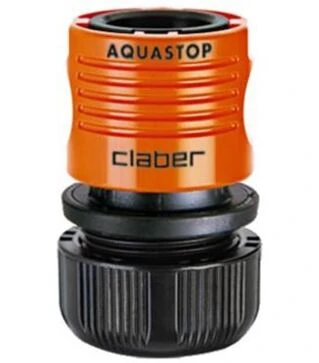 Конектор Claber 5/8" для поливального шлангу з системою аквастоп (85660000)