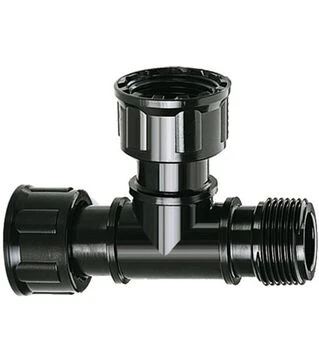 Тройник под электроклапан Claber ПЭ 1&quot;В*1&quot;В*1&quot;Н (908080000)