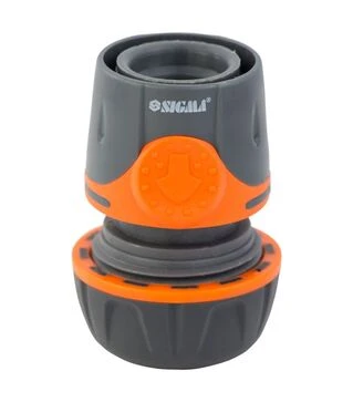 Конектор Flora ½&quot; швидкознімний для шланга ¾&quot; аквастоп ABS+TPR (5015514)